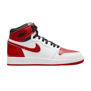 black white and red shoes