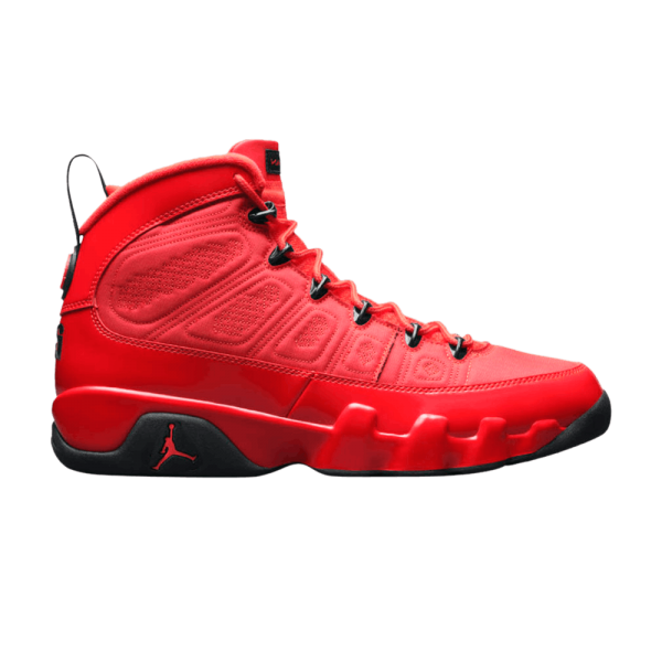 red and black shoes
