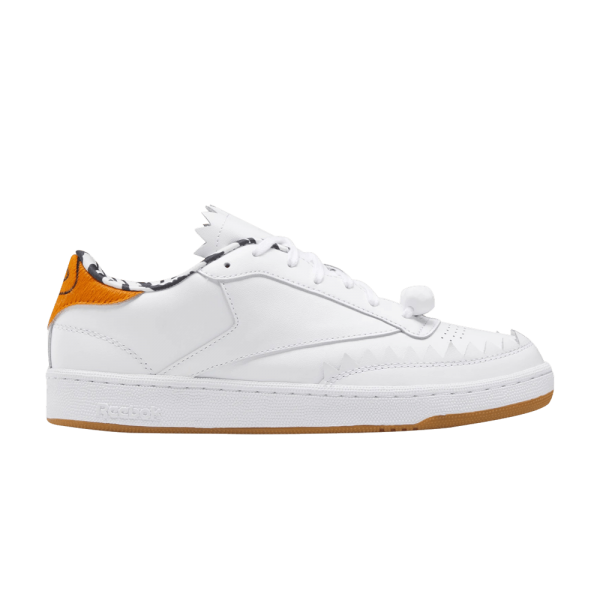 shoes white and orange