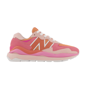 pink and orange newbalance shoes