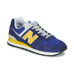New Balance 574 - bleu : jaune